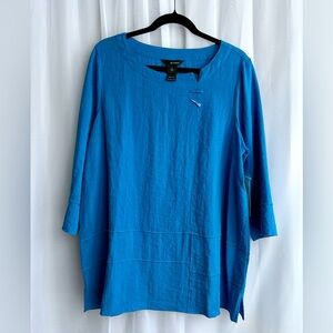 Ali Miles - Vibrant Blue Tunic Top